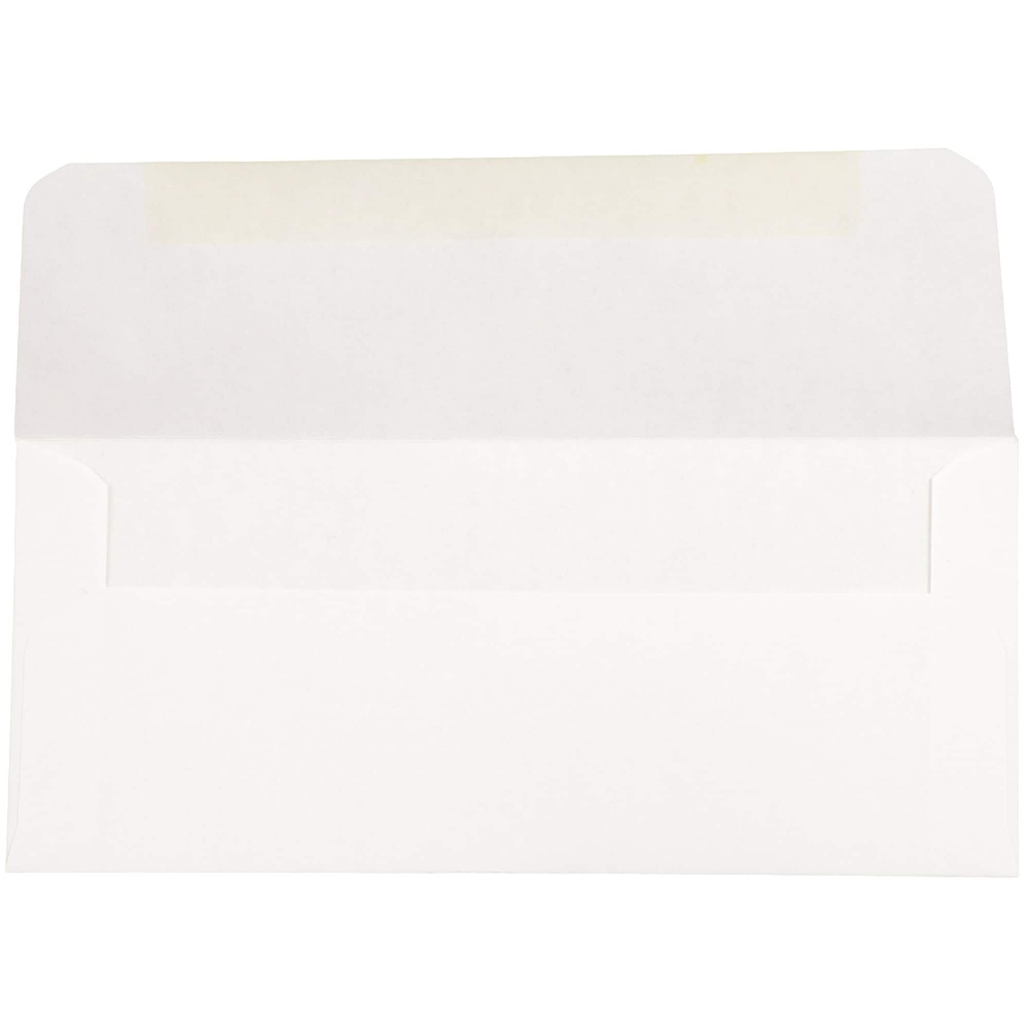 JAM Paper 3" x 6.7" White Booklet Commercial Money Envelopes